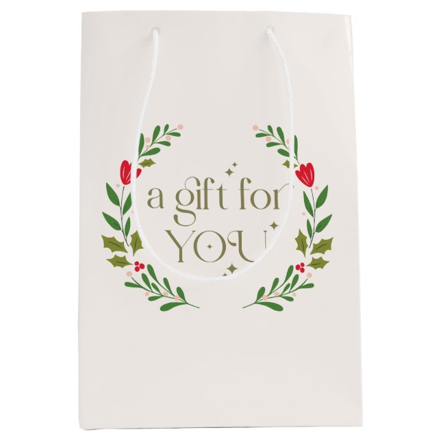 Traditionelles Weihnachtskreidegeschenk Mittlere Geschenktüte (Vorderseite)