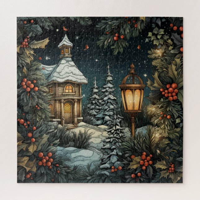 Traditionelles Weihnachtspuzzle (Vertikal)