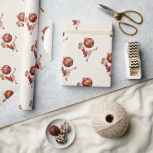 Traditionelles Weihnachtswrapping Papier Geschenkpapier