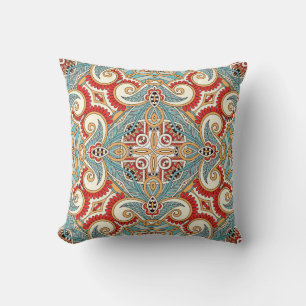 Traditionelles Ziergebirge Paisley Bandanna. Yo Kissen