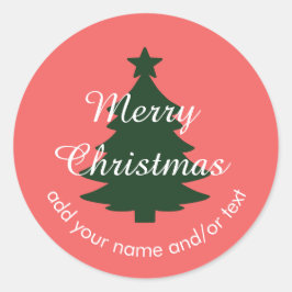 Traditionnel - Autocollant de Noël doux et personn