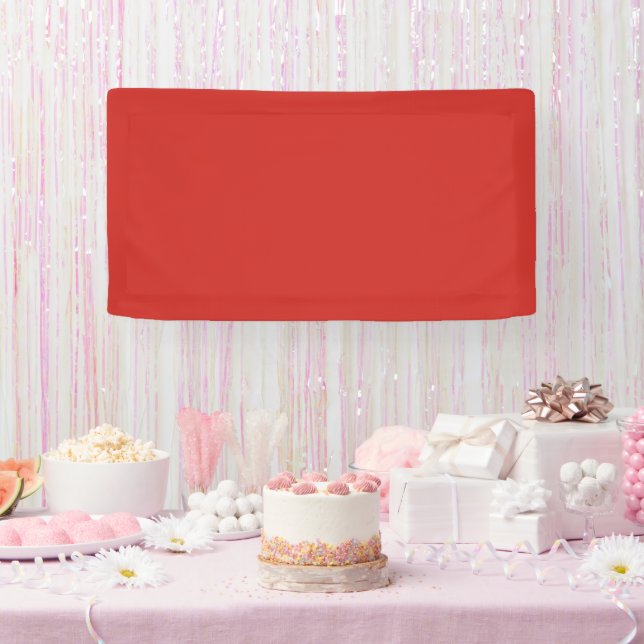 Traditionnel - Bannière rouge brillante (Fête)