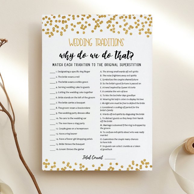 Traditions mariages avec Réponse jeu Carte (Créateur téléchargé)