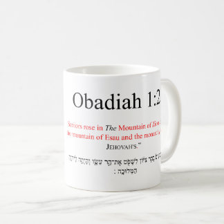 Traduction Open Source Obadiah 1:21 Mug