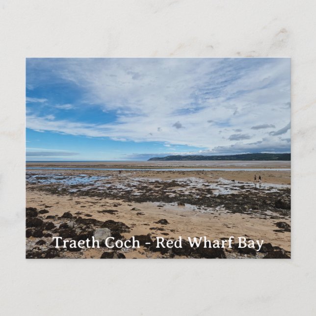 Traeth Coch - Red Wharf Bay Postkarte (Vorderseite)
