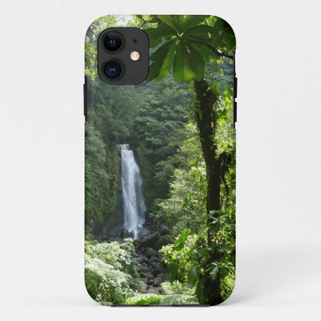Trafalgar Falls Tropical Rainforest Fotografie Case-Mate iPhone Hülle (Rückseite)
