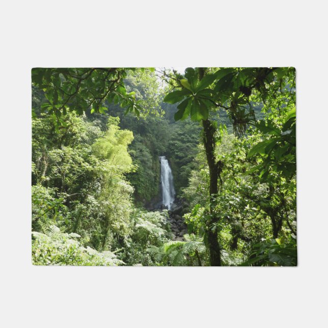 Trafalgar Falls Tropical Rainforest Fotografie Fußmatte (Vorderseite)