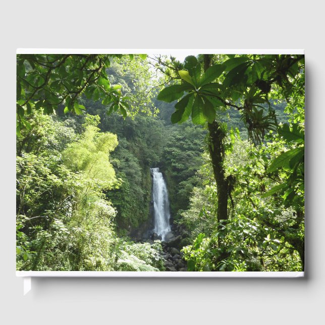 Trafalgar Falls Tropical Rainforest Fotografie Gästebuch (Vorderseite)