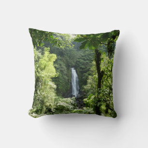 Trafalgar Falls Tropical Rainforest Fotografie Kissen