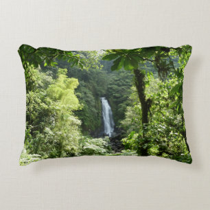 Trafalgar Falls Tropical Rainforest Fotografie Zierkissen