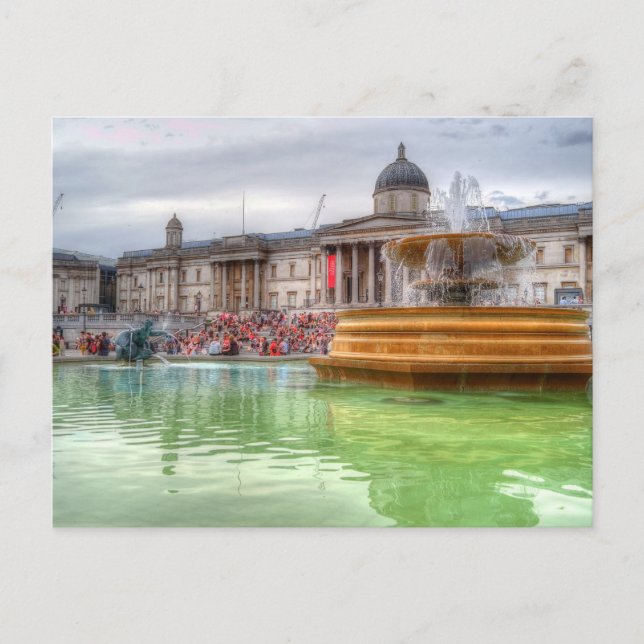 Trafalgar-Platz Postkarte (Vorderseite)