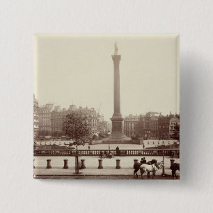 Trafalgar Quadrat, London (Sepia-Foto) Button