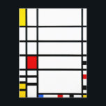 Trafalgar Square by Piet Mondrian - Moderne Kunst Postkarte<br><div class="desc">Trafalgar Square (1939-1943) von Piet Mondrian. Moderne Kunst, Abstrakte Kunst Postkarte. Der Trafalgar Square besteht aus schwarzen Linien, Quadraten und Rechtecken, in Primärfarben, in einem Stil abstrakter Kunst, der Neo-Plastik genannt wird. Dieses digitale Bild des Kunstwerks wurde sorgfältig verbessert, um Helligkeit und Kontrast zu verbessern und die Auswirkungen des Alterns...</div>