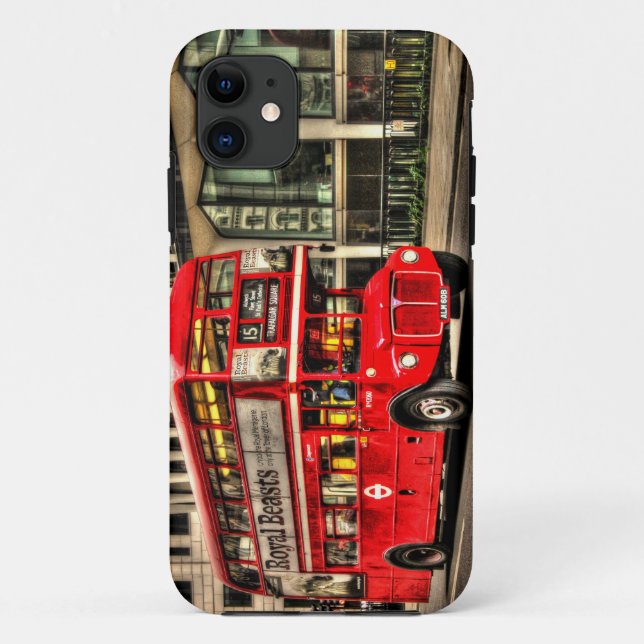 Trafalgar Square London Double Decker Bus Case-Mate iPhone Hülle (Rückseite)
