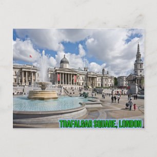 Trafalgar Square London Postcard Postkarte
