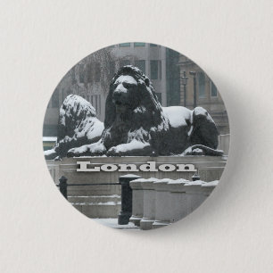Trafalgar Square London - Snow Button