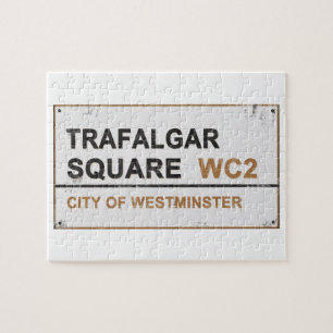 Trafalgar Square London - Vintages Zeichen
