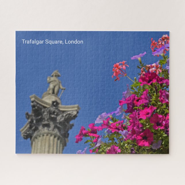 Trafalgar Square Nelson's Column, London UK Jigsaw (Horizontal)
