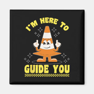 Traffic Cone Halloween Kostüm bin ich hier, um zu  Magnet