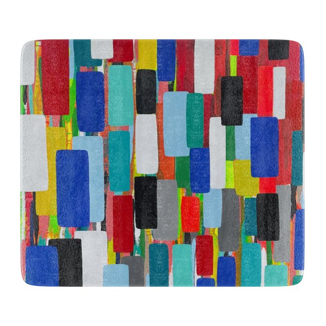 Traffic Jam 6 x 7 Deko Glasfaserkabel Schneidebrett (Vorderseite)