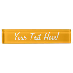 Traffic Yellow Decor You Can Customize Namensplakette