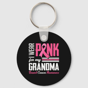 Trag Rosa Für Meine Oma Brustkrebs-Bewusstsein F Schlüsselanhänger