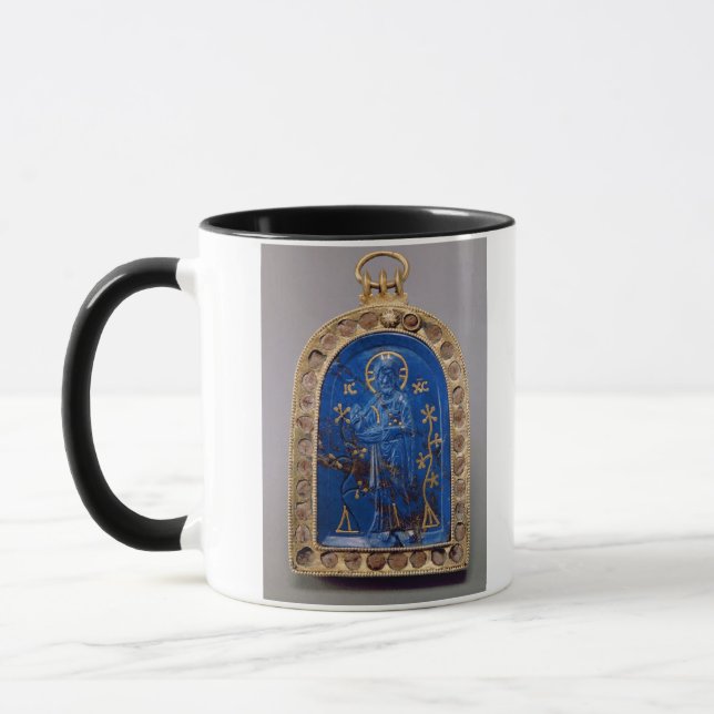 Tragbare Ikone, vermutlich mittelalterlich Tasse (Links)