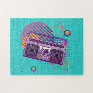 tragbarer Funkkassettenspieler mit Funky 80er, Boo