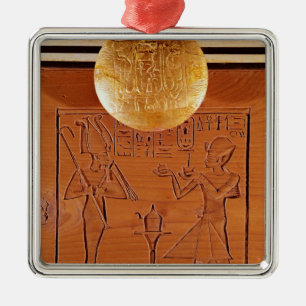 Tragbarer Kasten, Detail von Tutankhamun Ornament Aus Metall