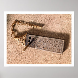 Tragbarer Sundial, Silber und Gold, 10. Poster