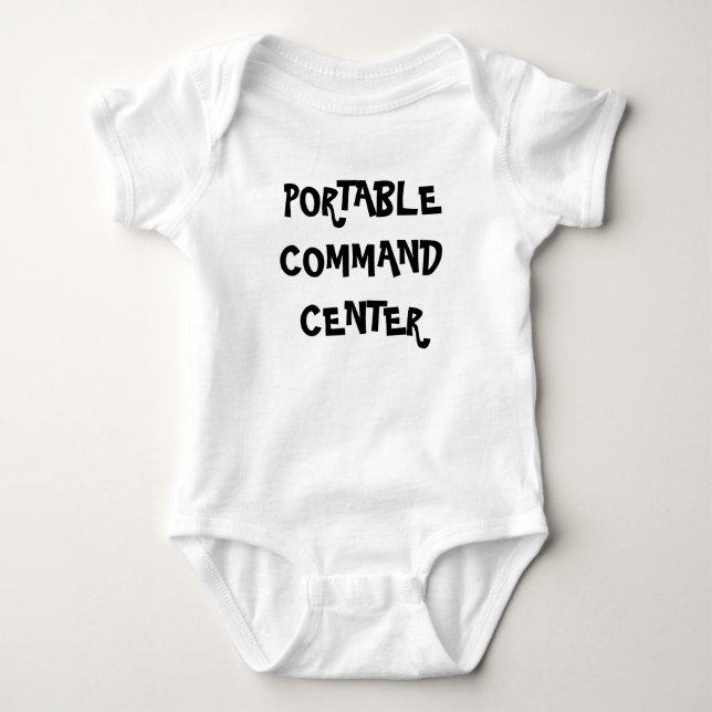 Tragbares Kommandozentrum  Baby Strampler (Vorderseite)