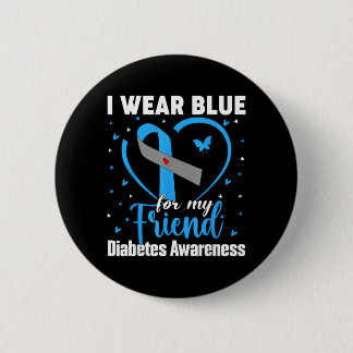 Trage Blau für Freund T1 D Diabetes-Aufklärungsmon Button