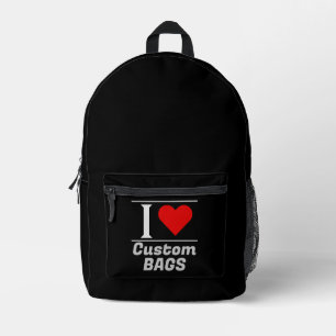 Trage dein Herz heraus: Individuelle Tasche, extra Bedruckter Rucksack