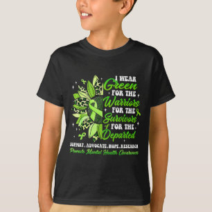 Trage grüne Krieger Überlebende psychische Gesundh T-Shirt
