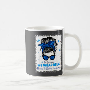 Trage Januar Blau Menschenhandelsbewusstsein Kaffeetasse