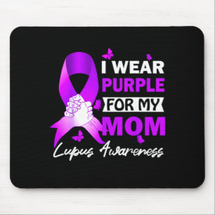 Trage Lila Für Mama Lupus Mutter Lupus-Bewusstsein Mousepad