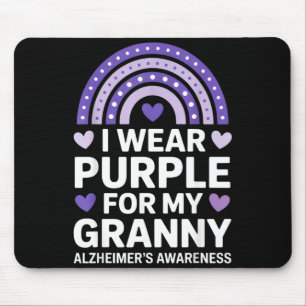Trage lila für Oma Alzheimer Unterstützung Familie Mousepad