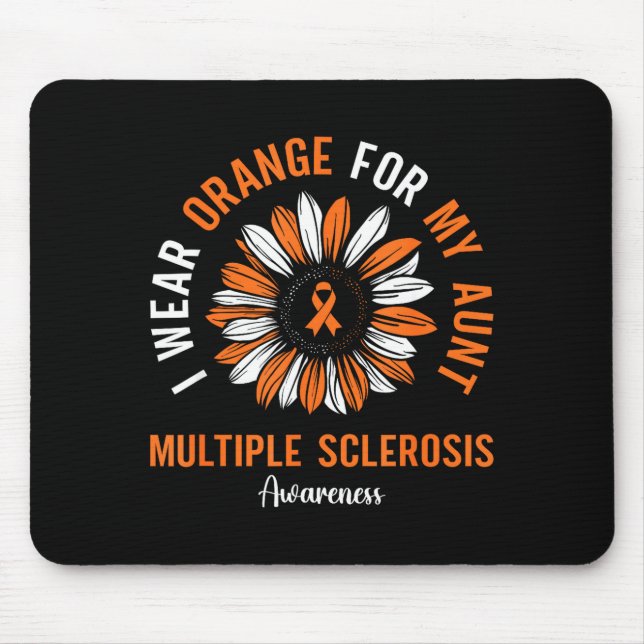 Trage Orange für das Bewusstsein für Multiple Skle Mousepad (Vorne)