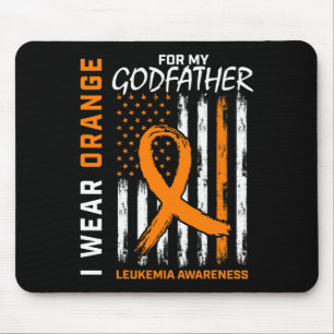 Trage Orange für Godfather Leukämie Awareness Amer Mousepad