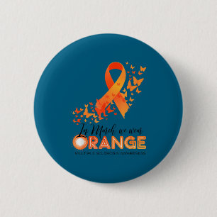 Trage orange Multiple Sklerose-Bewusstsein ms Button