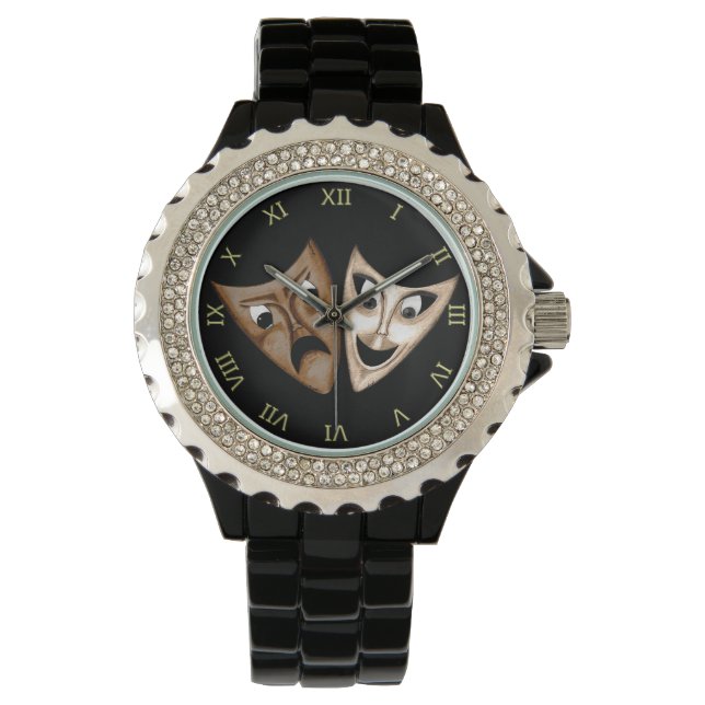 Tragedy & Comedy Armbanduhr (Vorderseite)