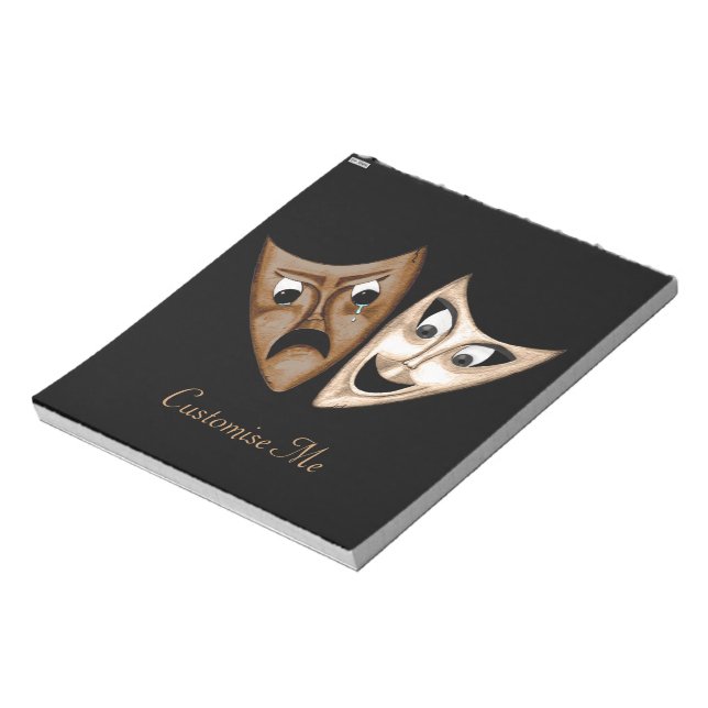 Tragedy & Comedy Notizblock (Rotiert)