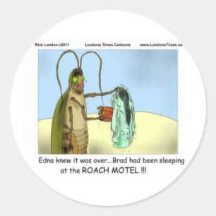 Tragedy @ Roach Motel Funny gibt T-Shirts Tasse et Runder Aufkleber