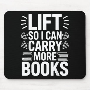 Tragehilfe, damit ich mehr Bücher tragen kann, Les Mousepad