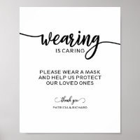 Tragen ist Gekümmert Maske-Zeichen