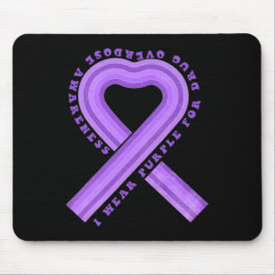 Tragen Lila für Arzneimittelüberdosierung Mousepad