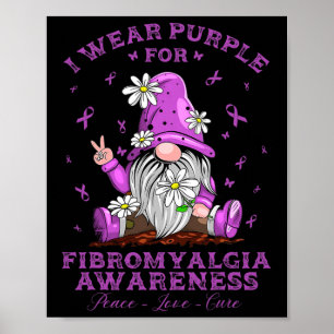 Tragen Lila für den Fibromyalgie-Bewusstseinstag K Poster
