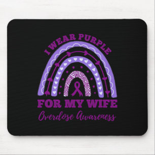 Tragen Lila für meine Ehefrau Überdosierung Bewuss Mousepad