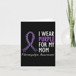 Tragen Lila für meine Mama Fibromyalgie Bewusstsei Karte