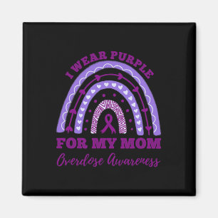Tragen Lila für meine Mama Überdosierung Bewusstse Magnet